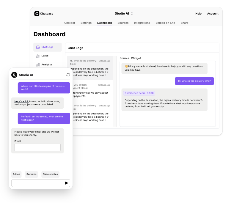 Chatbase-dashboard